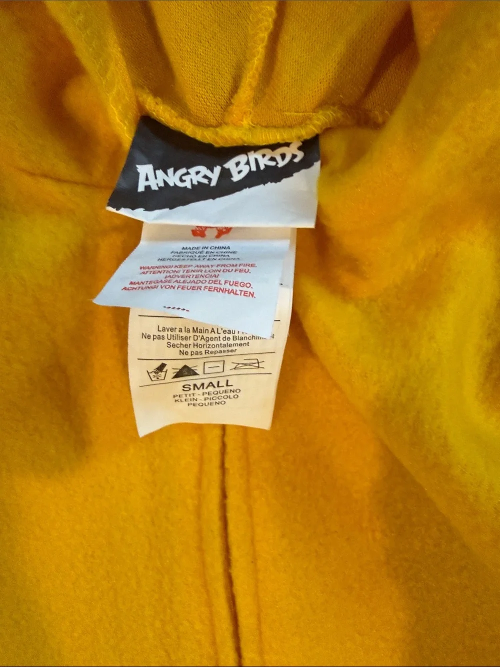 Angry birds Kids Footie One-Piece with Hood